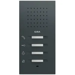 Gira 125073 Wohnungsstation AP System 70 Anthrazit(lack.)