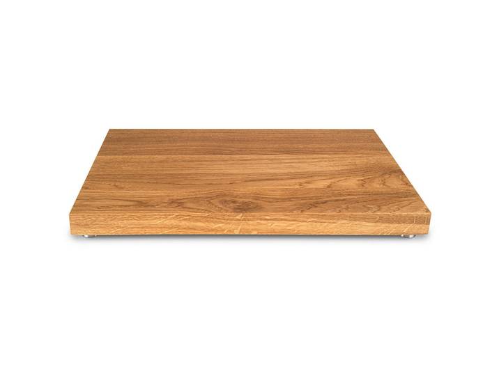 Schneidebrett, Eichefarben, Holz, Eiche, massiv, 45x3x29.5 cm, Handmade in Germany, schnittfeste Oberfläche, rutschfeste Füße, nachhaltig, nachwachsender Rohstoff, Küchenzubehör, Schneidebretter