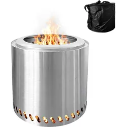 Relaxdays, Feuerschale, Rauchfreie Feuerschale (38 cm)