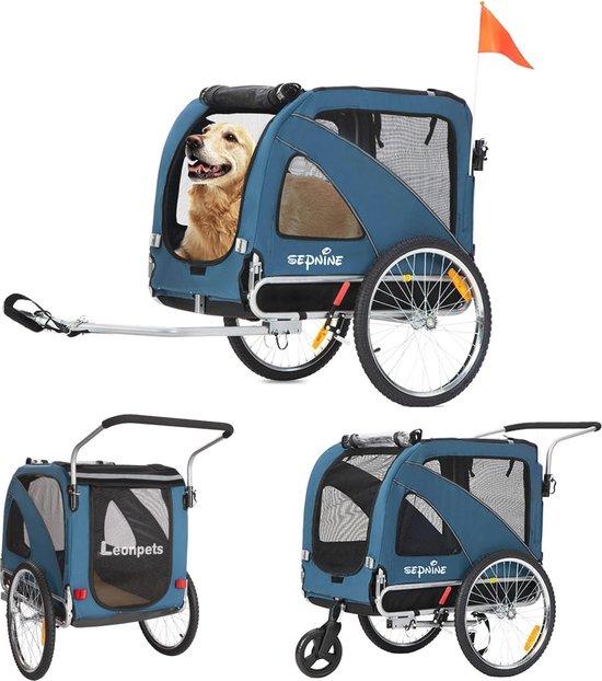 Fahrradanhänger für Hunde - 3-in-1 Haustieranhänger für Fahrrad und Jogging