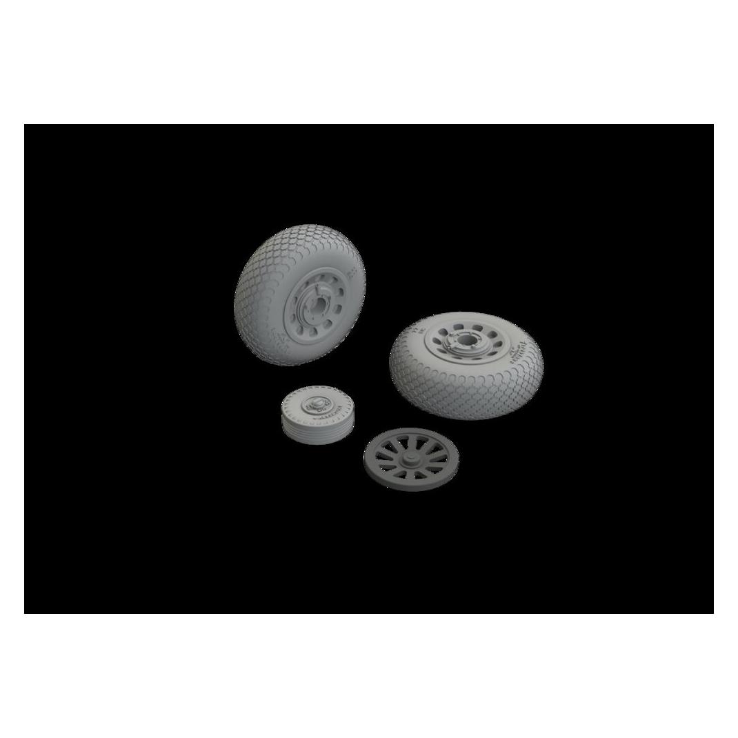 Eduard P-51B/C wheels cross tread (648988)