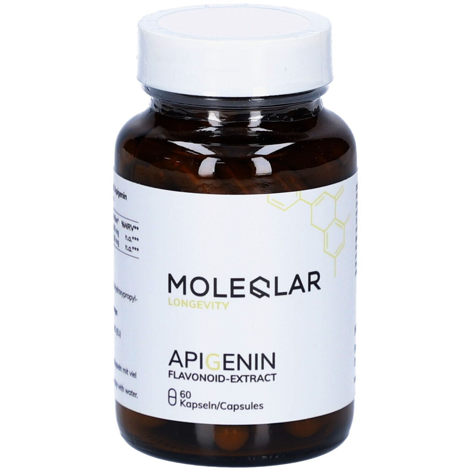 Moleqlar Apigenin Flavonoid Extract Kapseln 60 St