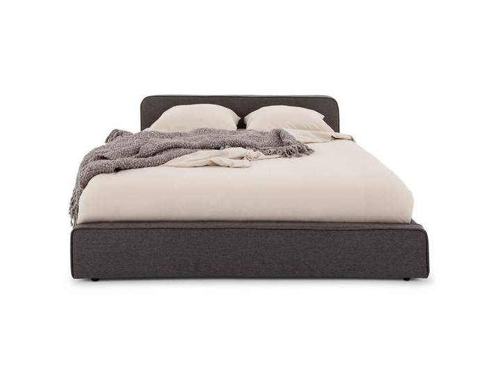 Idimex Polsterbett Marini 140x200 cm dunkelgrau, Dunkelgrau, Mode, 140x200 cm, Schlafzimmer, Betten, Polsterbetten