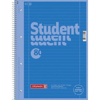 Brunnen Collegeblock Premium Student A4 liniert Lineatur 27 azur, von , Brunnen