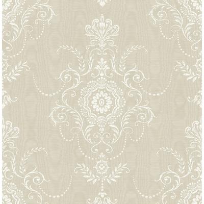 Seabrook Designs Colette Cameo Nonwoven Unpasted Wallpaper