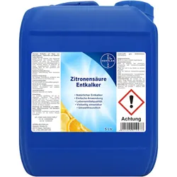 Zitronensäure-Entkalker - 5 Liter - Leistungsstarker Entkalker für Haushaltsgeräte und Oberflächen - HERRLAN-Qualität - Made in Germany