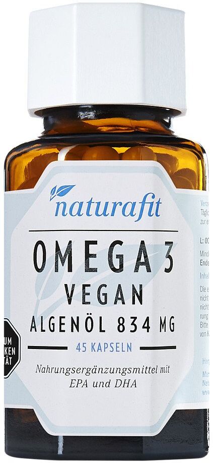 Naturafit Omega-3 vegan Algenöl 834 mg Kapseln 45stk