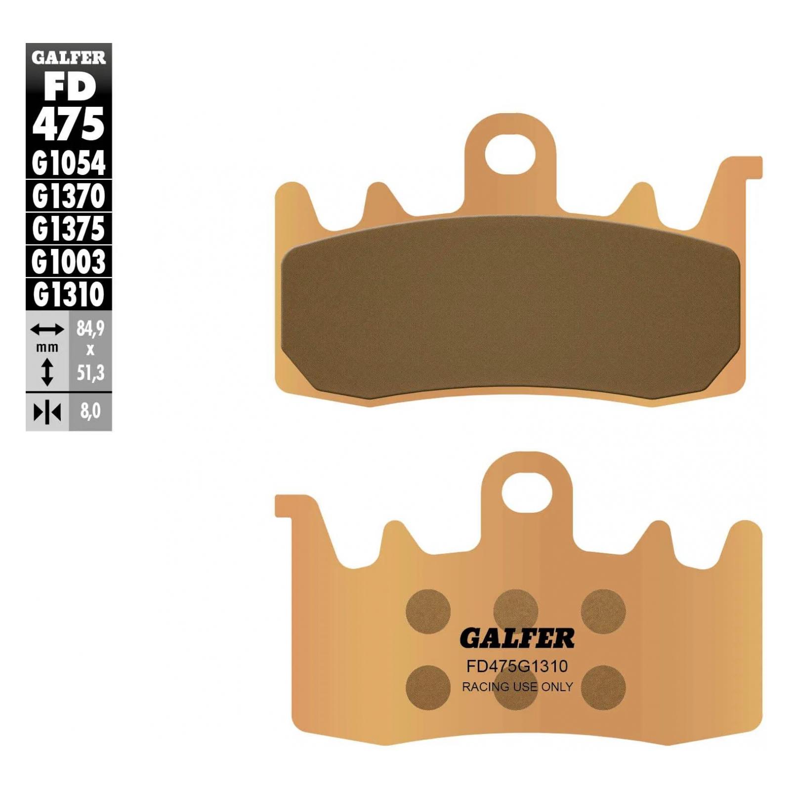 Galfer Bike BREMSBELAG GALFER SINTER FD475 G1310 RACING (Sintermetall) (FD475-G1310)