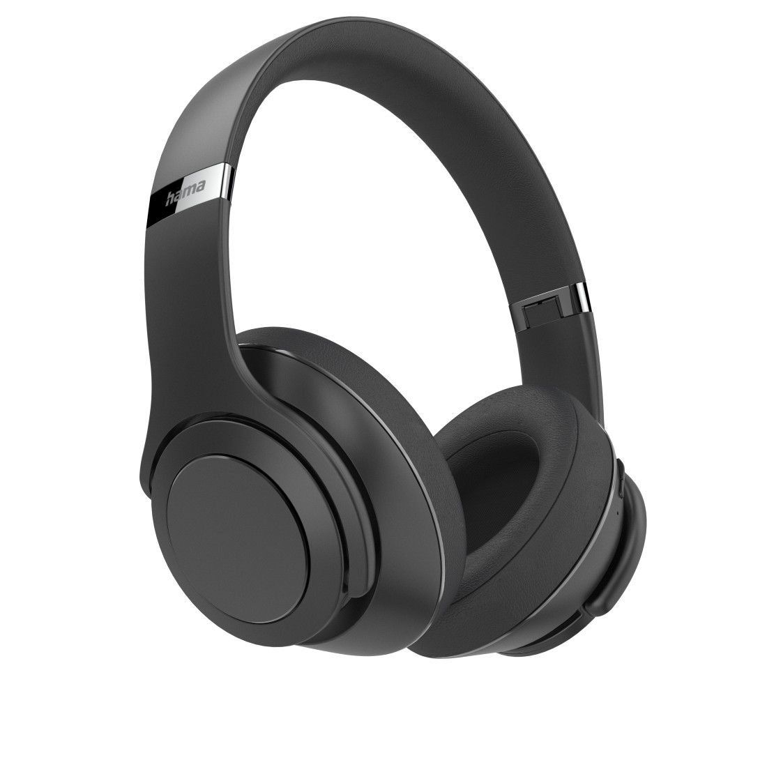 Hama 184092 Passion Turn Over Ear Bluetooth Kopfhörer kabellos 18 h Laufzeit (Schwarz) 00184092