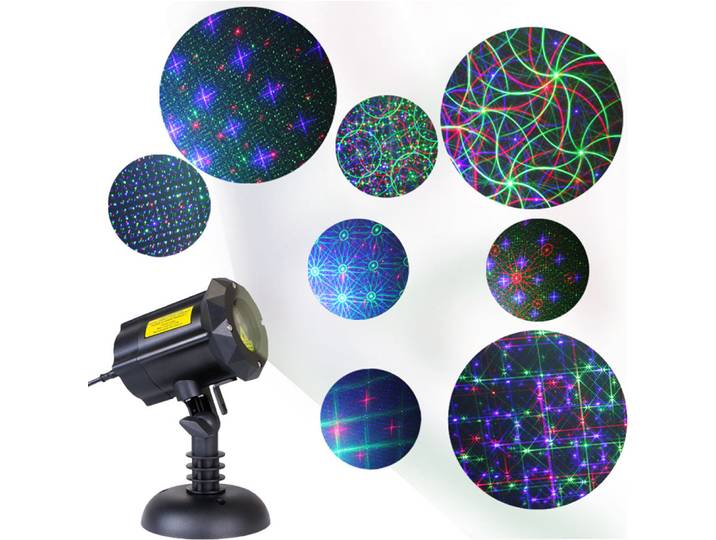 Projecteur laser luciole RVB, éclairage de paysage, fête de Noël, lumière de scène LED, lampe laser de pelouse extérieure