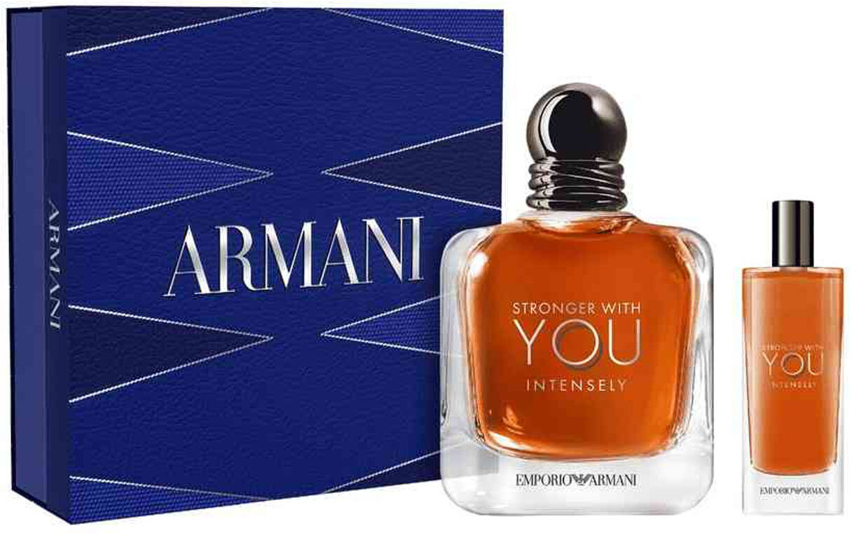 Giorgio Armani Emporio Stronger With You Intensely 100ml Eau De Parfum Gift Set