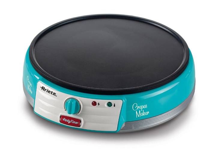 ARIETE Crêpesmaker Party Time , blau, B:33cm H:9,5cm, Crepesmaker, Crêpesmaker