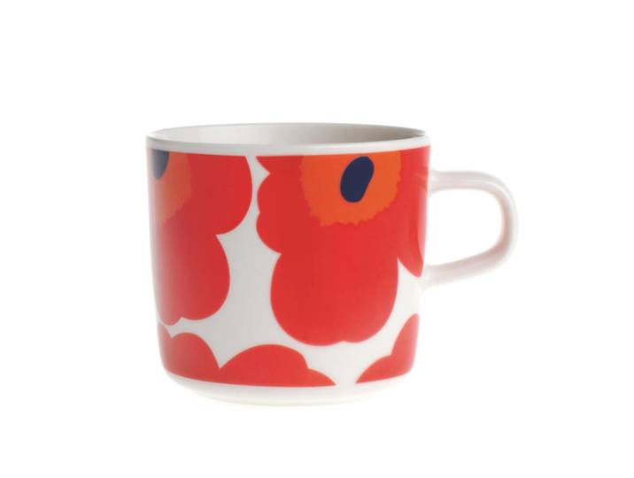 Marimekko Tasse à café Unikko 20 cl rouge-blanc