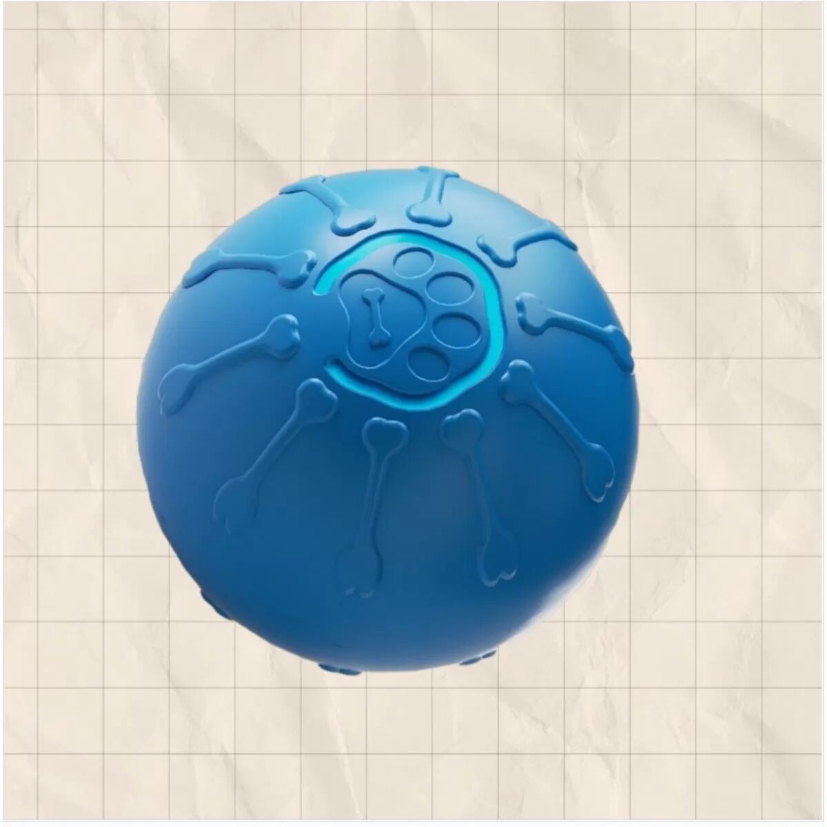 INF Interaktiver wiederaufladbarer Spielball für Haustiere - USB-C selbstfahrender, kaubeständiger Katzenball mit 60 Minuten