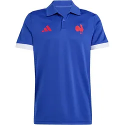 adidas FFR Frankreich Rugby Supporters Poloshirt Herren KF1729 - semi lucid blue XXL
