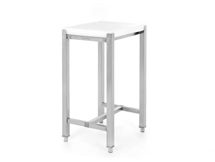 TECHNICA Hackblock – 500x400x50 mm Schneidplatte aus Polyethylen Arbeitshöhe 860 mm – Robuster Fleischklotz für Metzgerei & Küche – Hygienisch, langlebig & schnittfest