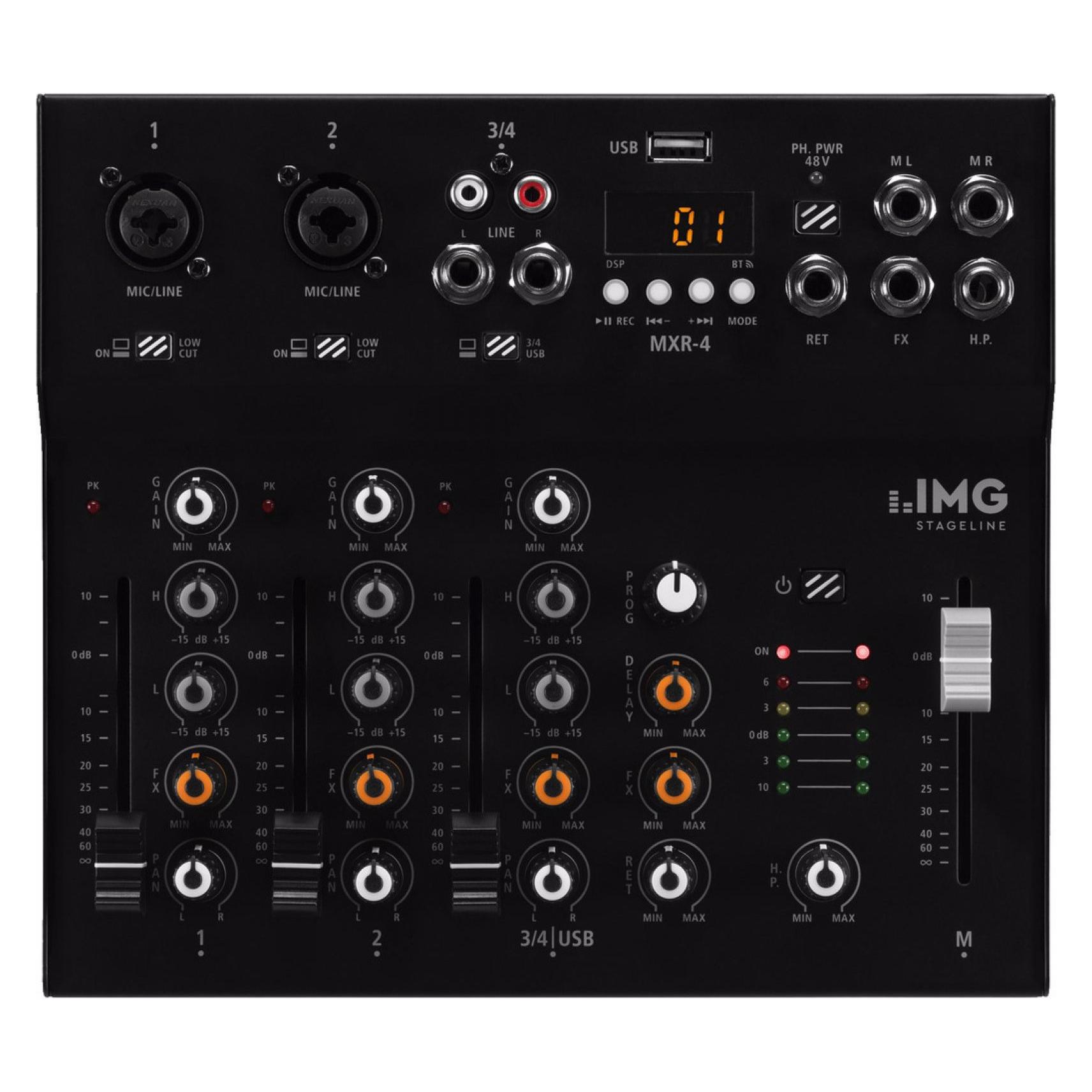 Img Stage Line 4-Kanal Audio Mischpult (MXR-4)