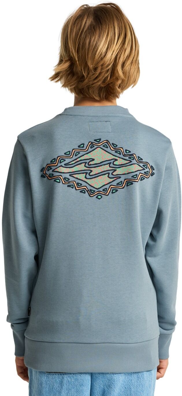 Sweatshirt BILLABONG "Foundation", Jungen, Gr. L, blau, Obermaterial: 55% Baumwolle, 25% Baumwolle, 20% Polyester., Sweatshirts Sweatshirt blau L