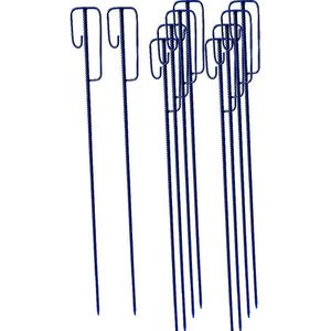 UvV UvV Absperrleinenhalter UVVHLT30.10, blau, mit  -Bügel, aus Metall, Ø 14 x 1200mm, 10 Stück