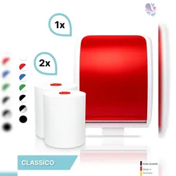 Blanc HYGIENIC SET: Handtuchrollenspender Autocut, Blanc Cosmos + 2 Handtuchrollen Classico - PRODUKTSET