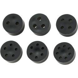 TRU COMPONENTS TC-10820800 TC-MH30-3D203 Mehrfachdichteinsatz M32 3 x 7.7 - 10 mm Gummi Schwarz 25 St.