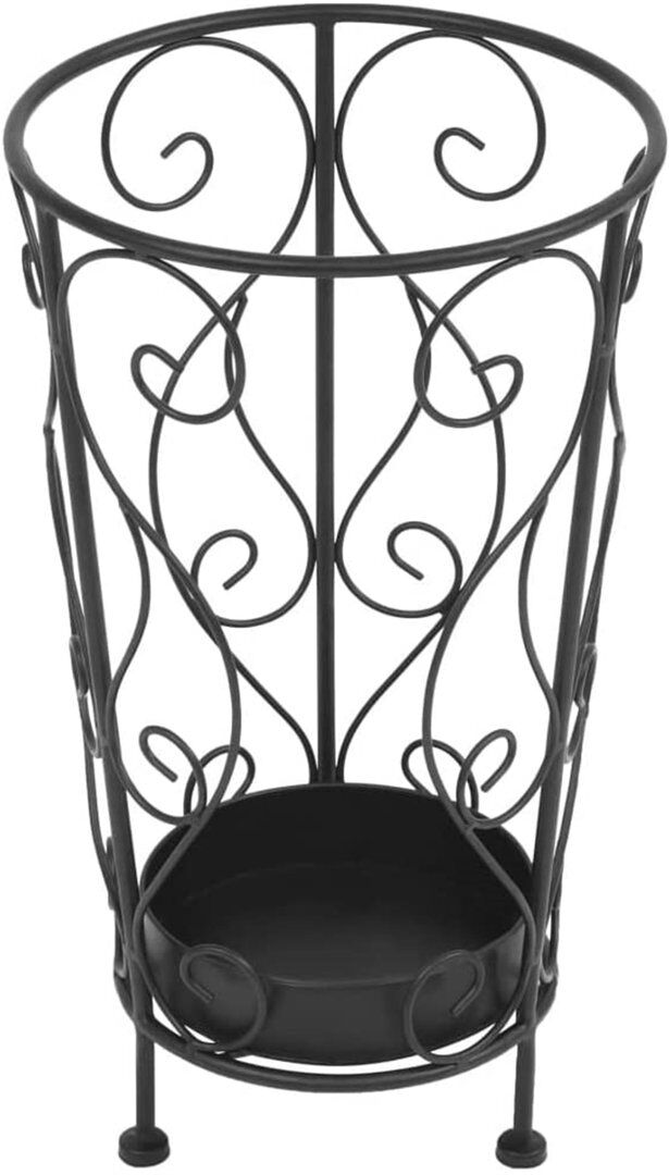 Symple Stuff Freestanding Umbrella Stand Black 46cm H X 26cm W X 26cm D