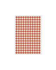 HERMA Etiketten permanent adhesive Rot 8 mm rund 5632 32 Bogen x 176 (2212)