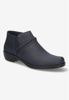 Women's Jalia Booties by Easy Street in Navy (Size 11 M)