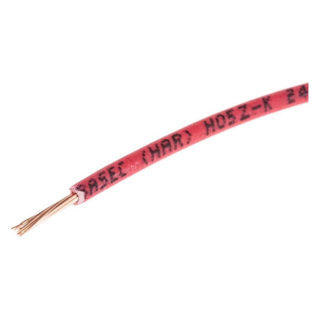RS PRO 2491B 0.75mm red LSHF equipment wire (100 m) (7637589)