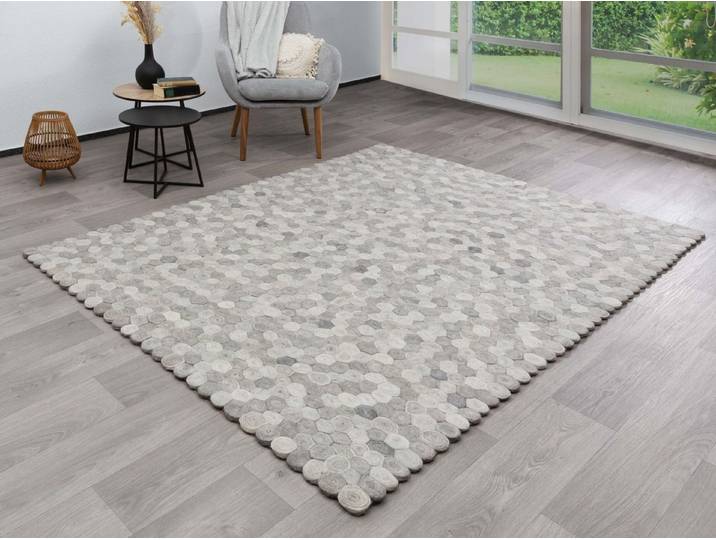 Steffensmeier Teppich Multan, Rechteckig, Filzteppich, Wohnzimmer