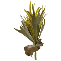 Kunstpflanze Geweihfarn 33 cm Kunststoff Grün