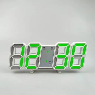 Uplift Treasures 3D LED Digital Wall Clock Alarm Clock 03