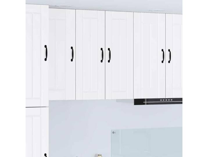 Armoire murale de cuisine Vitrine suspendue cuisine Blanc 30x31x80 cm Bois d'ingénierie A13998