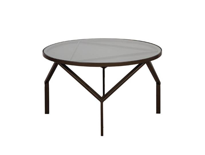GILDE Beistelltisch TRIADE Beistelltisch - anthrazit aus Metall - Höhe 38,5cm x Ø 69cm (1x Beistelltisch, Tische - Dekoration - Nachttisch - Wohnzimmer), Tisch - Ablagetisch - Couchtisch - Sofatisch
