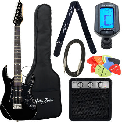 Harley Benton MA-5 Miniamp Set 3 Noir haute brillance
