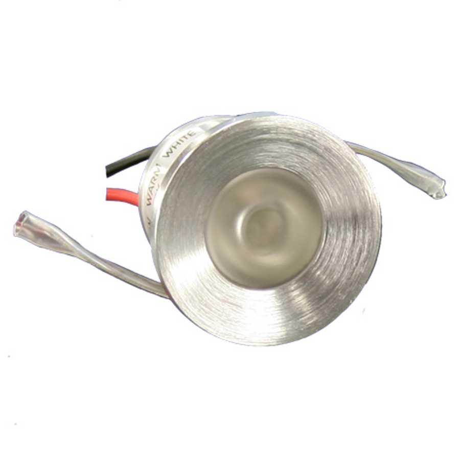 Mobilux LED-Einbauleuchte Lichtpunkt 1W 2800-3000K alu gebürstet 00600150 4251399702365