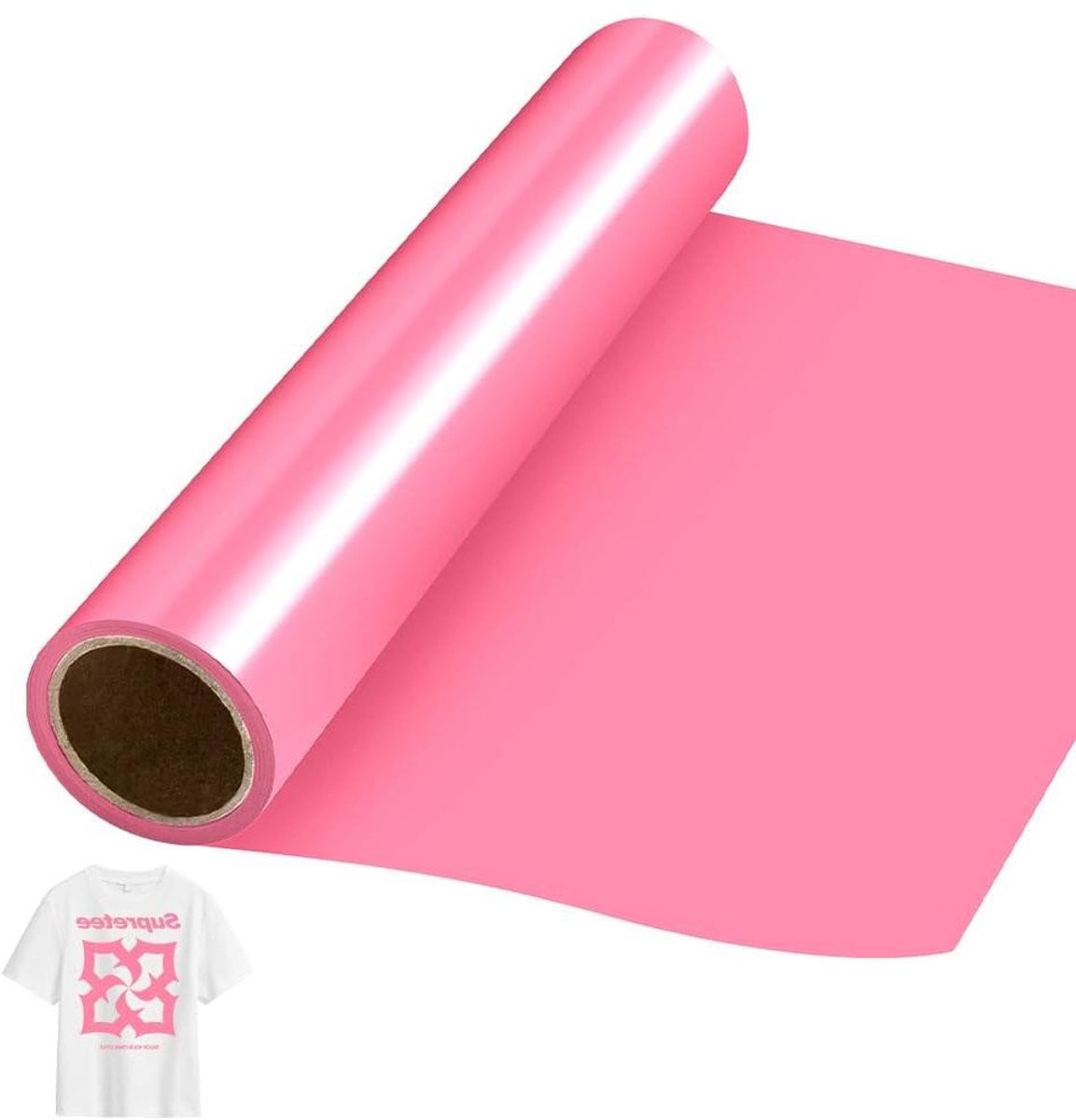 Roze Flexfolie Textiel voor Textiel Ontwerpen - 305 x 506 cm