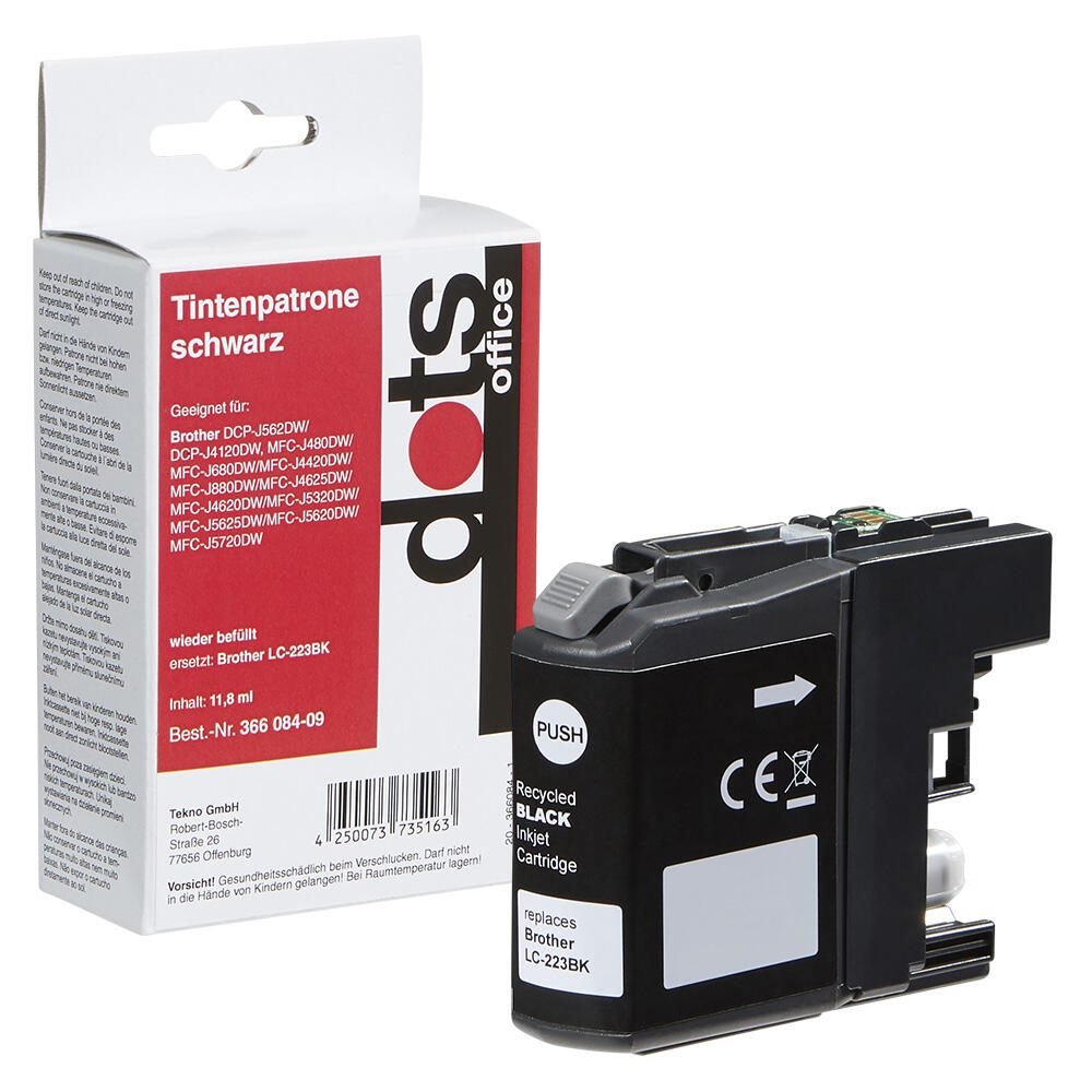 dots Druckerpatrone kompatibel zu brother LC-223BK schwarz 1529,4001-DOTS