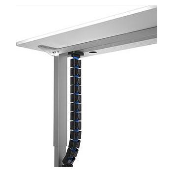 Powerone Powerton ERGO GANSO PRO Kabel-Organizer, schwarz/blau (Kabelkanal, 128.50 cm) (57263323)