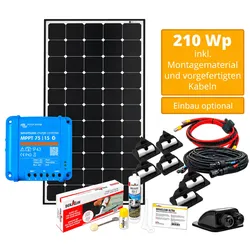 CamperPower Solar Komplettset 200Wp mit Victron Regler & App – Plug & Play für Wohnmobil