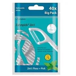 MIRADENT Zahnpick Zahnseide 2in1 Minze