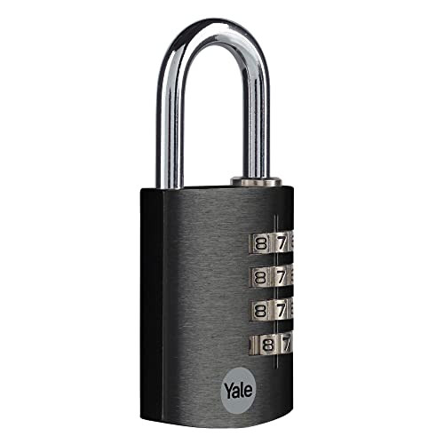 Yale Aluminium Hangslot met Cijferslot - Zwart - 38 mm