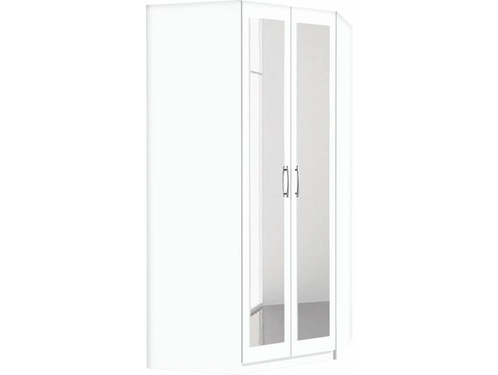 Eckkleiderschrank PRIESS Husum , weiß, H:196cm, Schränke, Eckkleiderschrank