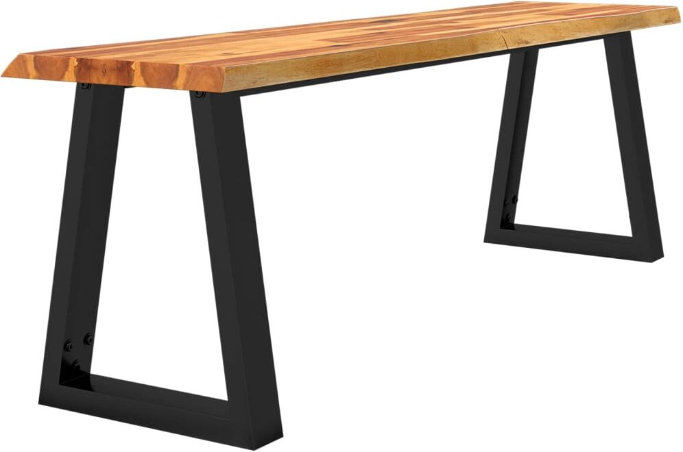 vidaXL Banc avec bord vivant 140 cm bois d'acacia massif