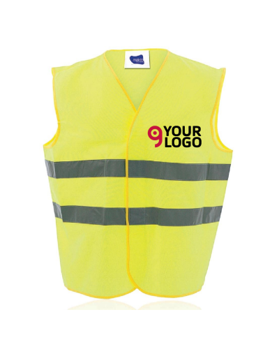Gilet alta visibilità Kross CE con strisce riflettenti Personalizzate o neutre