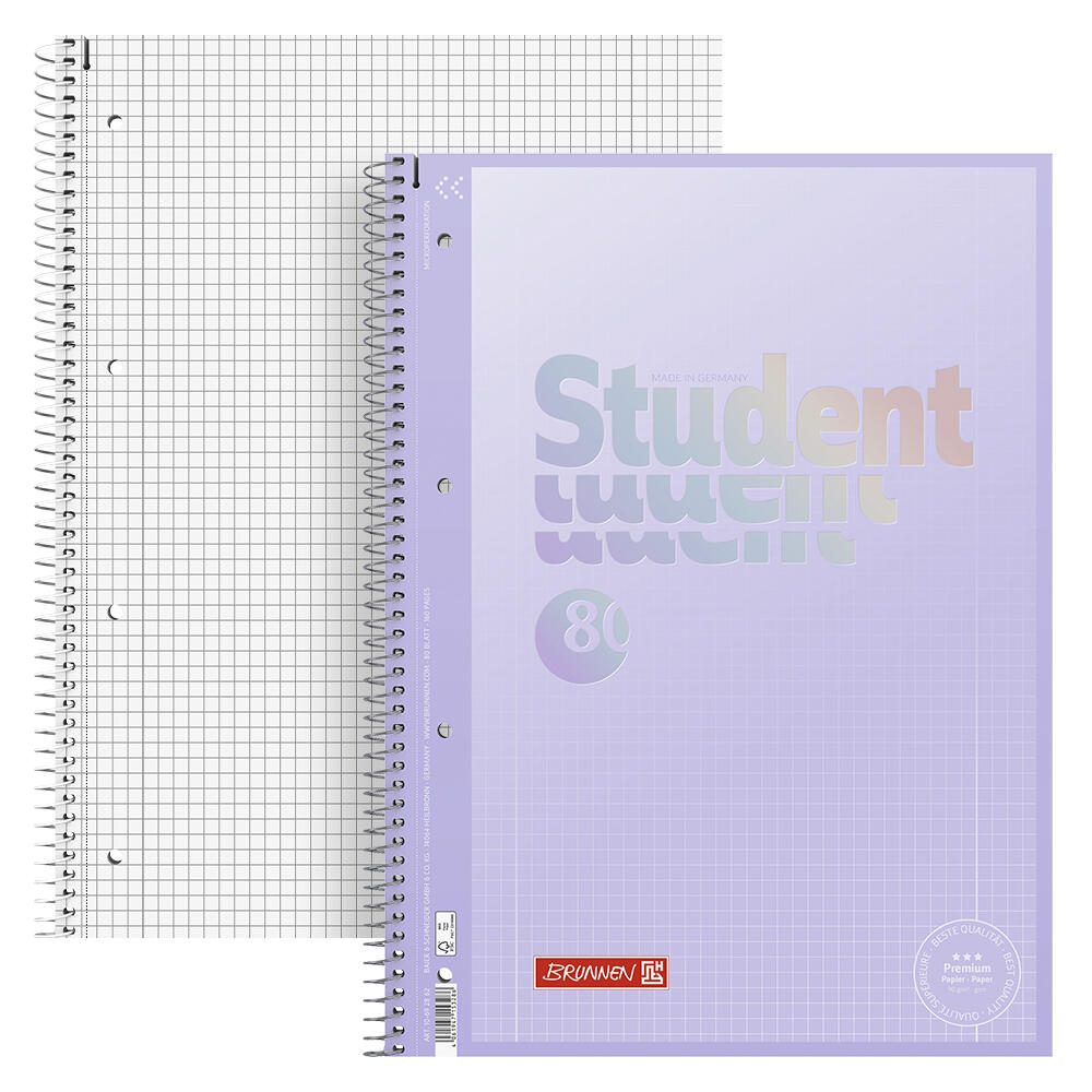 BRUNNEN Collegeblock Premium Student 28 DIN A4 kariert 10692862