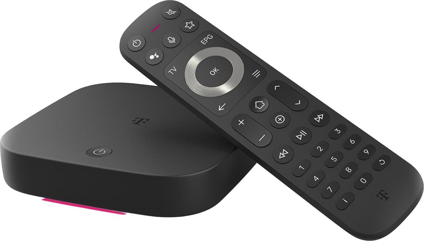 Telekom MagentaTV One 2. Gen. - Android - TV 12 - AVC - HEVC - VC-1 - VP8 - VP9 - 802.11a - 802.11b - Wi-Fi 4 (802.11n) - Wi-Fi 5 (802.11ac) - Wi-Fi 6 (802.11ax) - 10.100 Mbit/s - 1.4/2.3 (40824143)