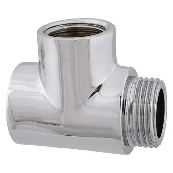Werner Schütz Schlösser Armaturen MS-T-Stück verchromt DN15, 1/2 (0018461550001)
