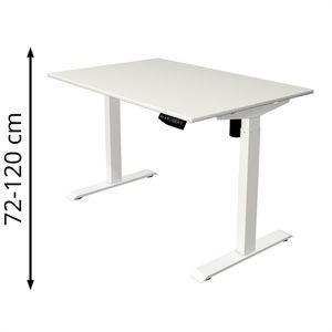 Kerkmann Schreibtisch Move 1, weiß / weiß, elektrisch höhenverstellbar, 120 x 74-123 x 80 cm