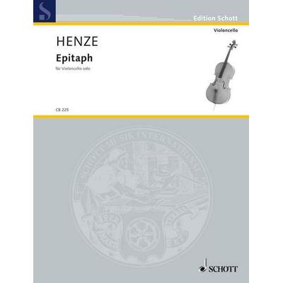 Epitaph, Taschenbuch von , Schott Music